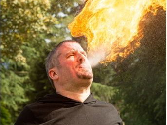 Fire performer