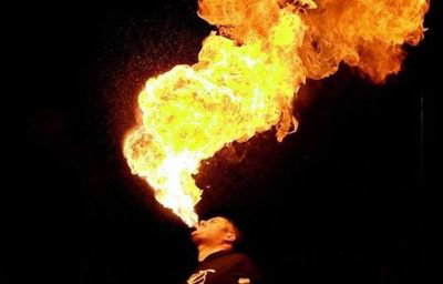 Fire performer