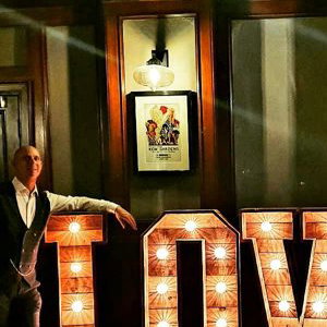 Rustic LOVE lights 
