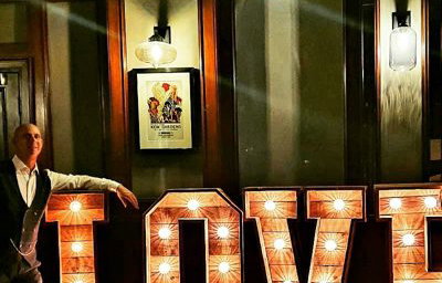 Rustic LOVE lights 