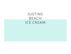 Justins Beach ice cream logo