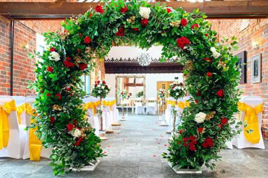 Wedding flower arch 