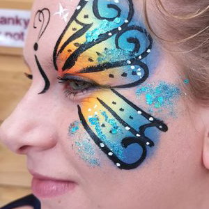 Butterfly facepainting