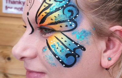 Butterfly facepainting