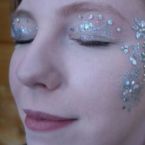 Festival gems with glitter
