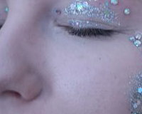 Festival gems with glitter