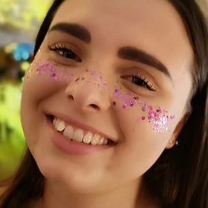Glitter freckles and decouletage