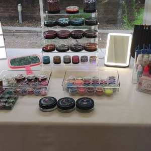 Glitter bar - white