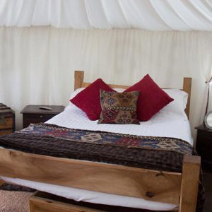 Inside yurt - Plush Tents Glamping