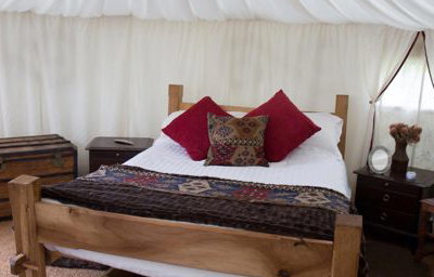 Inside yurt - Plush Tents Glamping