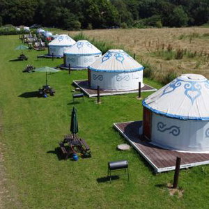Plush Tenst Glamping Field Yurts