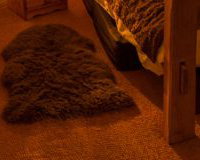 Yurt Night Time Wood Burning Stove