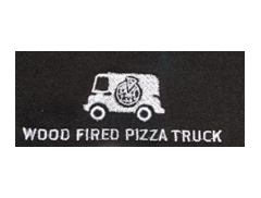 Wood fired pizza truck logo
