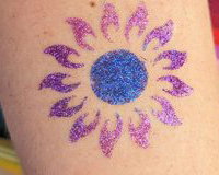 glitter tattoo
