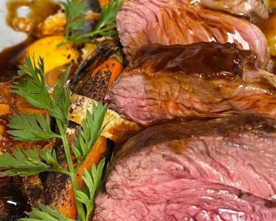 Lamb,honey glazed carrot,red wine lamb jus
