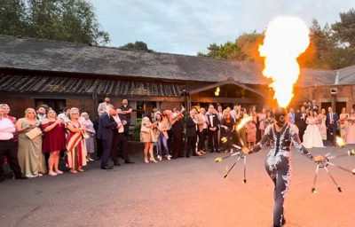 Fire Show with Breathing