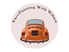 Facepainting with wilma logo