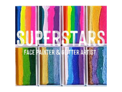 Superstars face painting logo