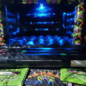 Disco bouncy castle hire