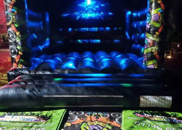 Disco bouncy castle hire