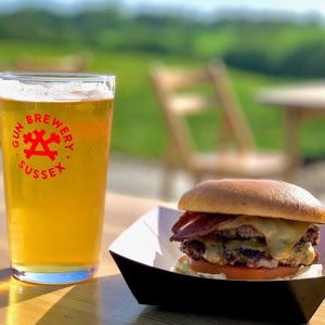 Gun Brewery Taproom Burger