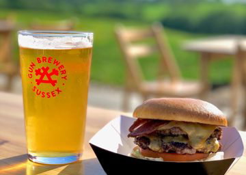 Gun Brewery Taproom Burger