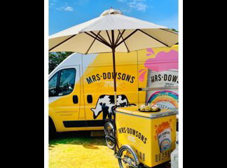 Mrs Dowsons Ice Cream Events Tricycle and Trailer