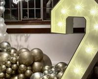 21st balloon hoop with light up 21