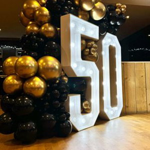 Black and Gold 50th Birthday 