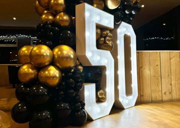 Black and Gold 50th Birthday 