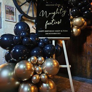 Welcome easel for 40th Birthday 