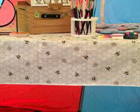 face painting set up 