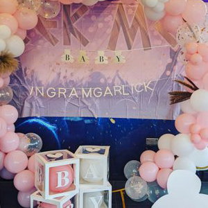 Pink Baby Shower Display