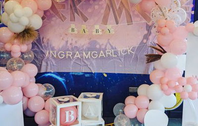 Pink Baby Shower Display