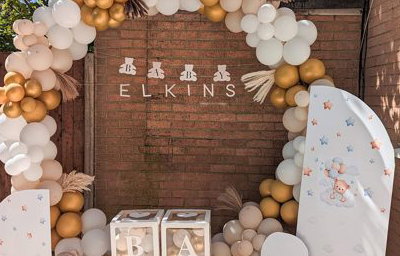 Neutral Baby Shower Display
