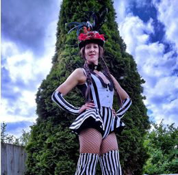 Black tie dinner stilts