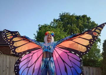 Stilt walking 