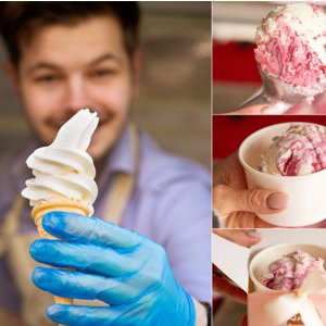 locally sourced gelato and soft serve