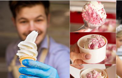 locally sourced gelato and soft serve