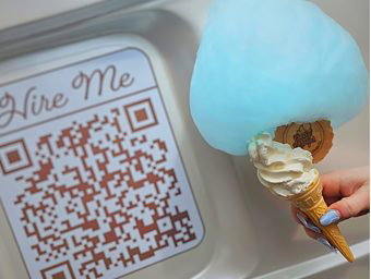 Pretty Parlour ice cream and candy floss lollipop