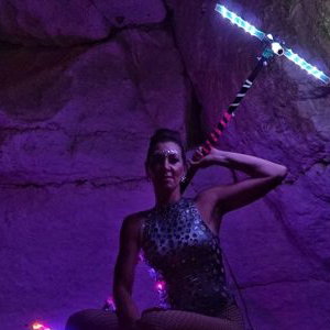 LED Dragon staff