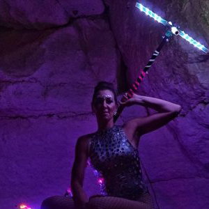 LED Dragon staff