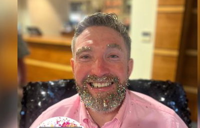 Beard + Glitter = cool 