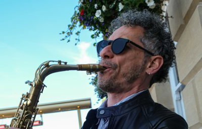 Saxophonist leather 