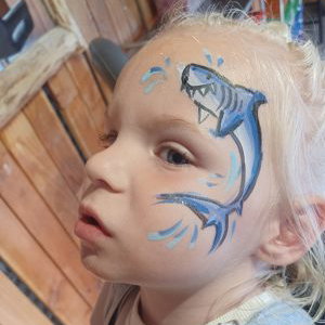 Shark Motif Facepaint