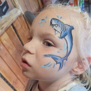 Shark Motif Facepaint