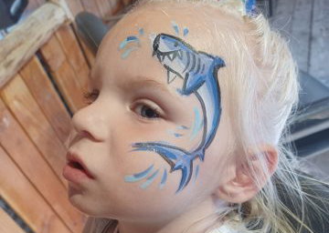Shark Motif Facepaint