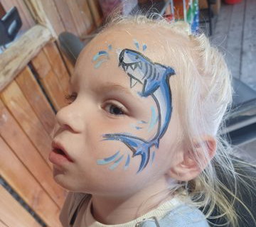 Shark Motif Facepaint