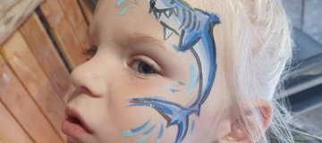 Shark Motif Facepaint