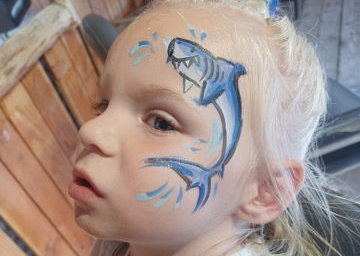 Shark Motif Facepaint